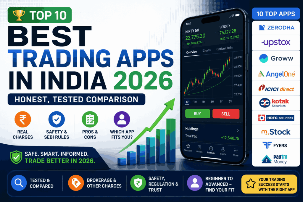 Top 10 Best Trading Apps in India 2026 For Beginners