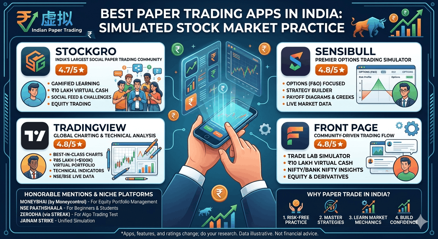 India's Best Free Virtual Trading Apps – Practice Risk-Free